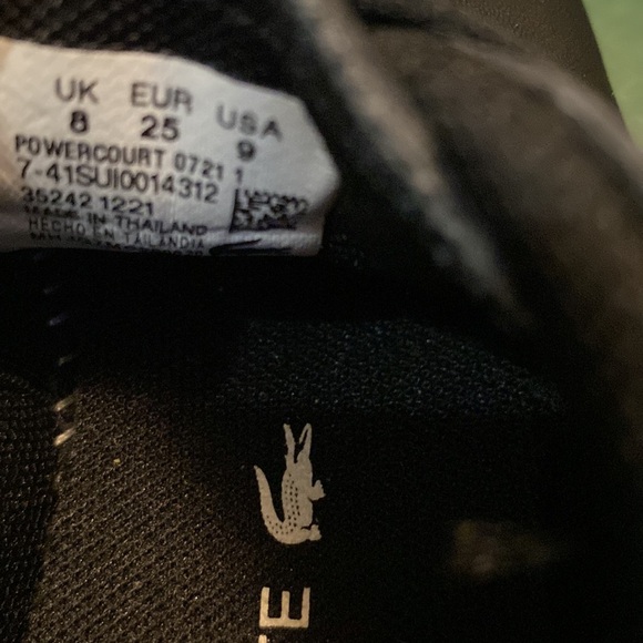 LACOSTE Preowned Toddler Shoes Size 9 - Picture 7 of 8